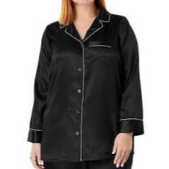 stars above Other - Stars Above Pajama Top Black Plus Size